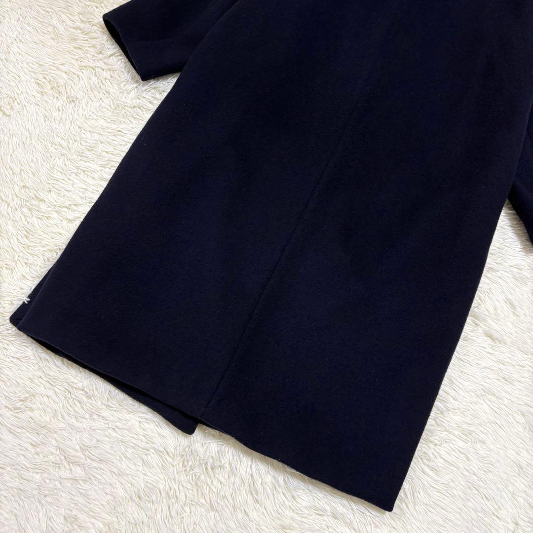 Deuxieme Classe ビーバーコート　ネイビー　ロング　ウール