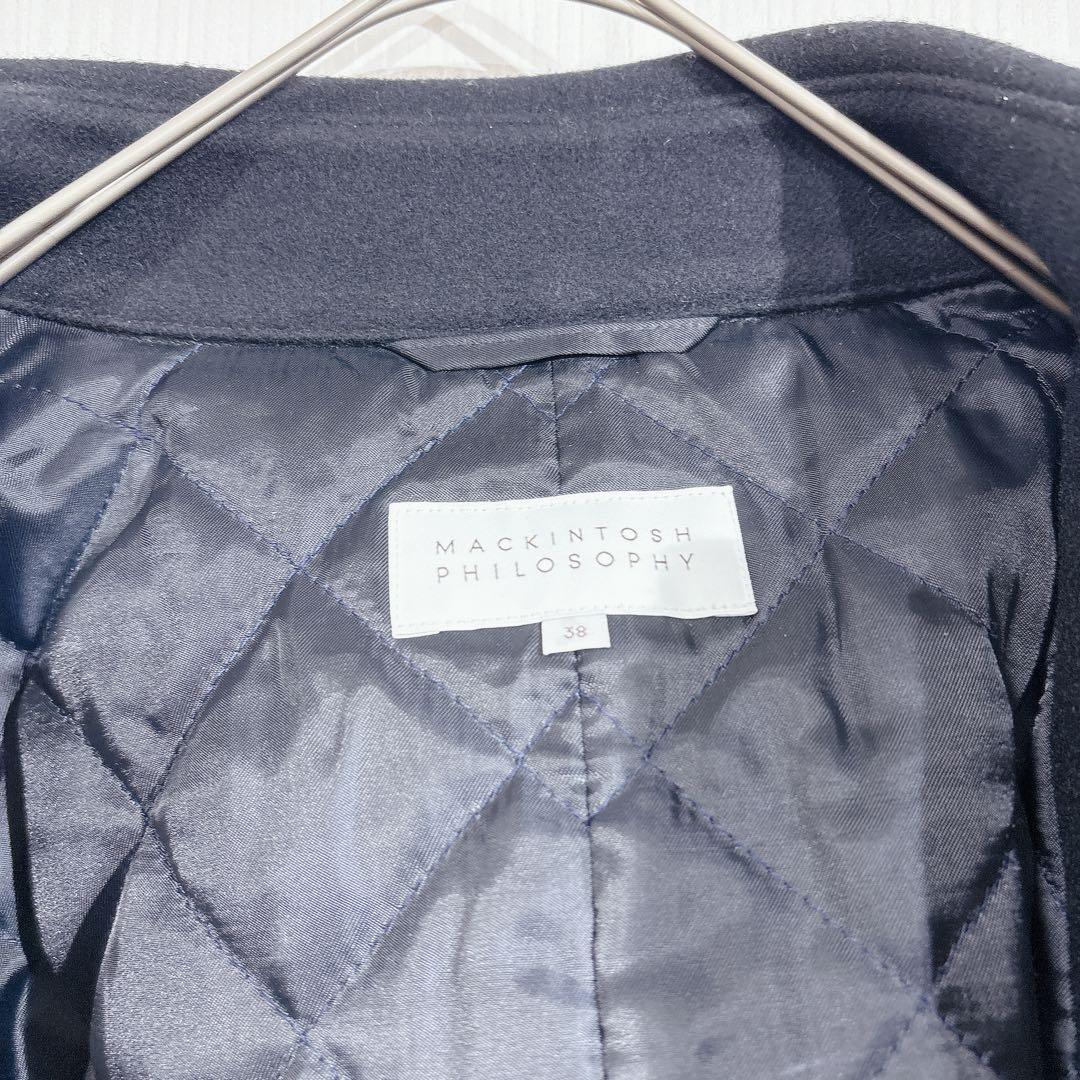 マッキントッシュフィロソフィー ピーコート　メルトン　ウール　コート　中綿