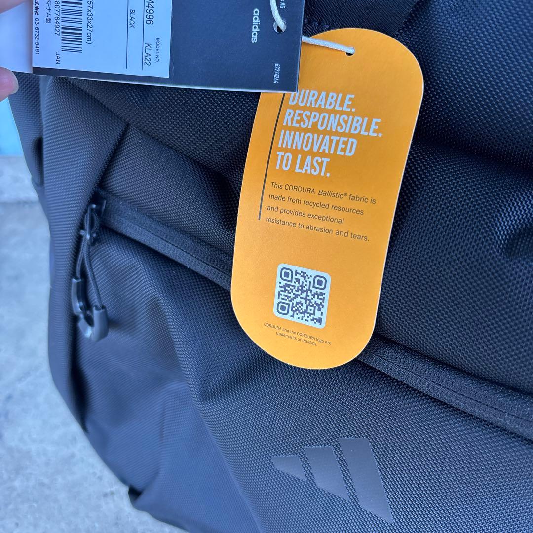 adidas KLA22 ブラック ボストンバッグ