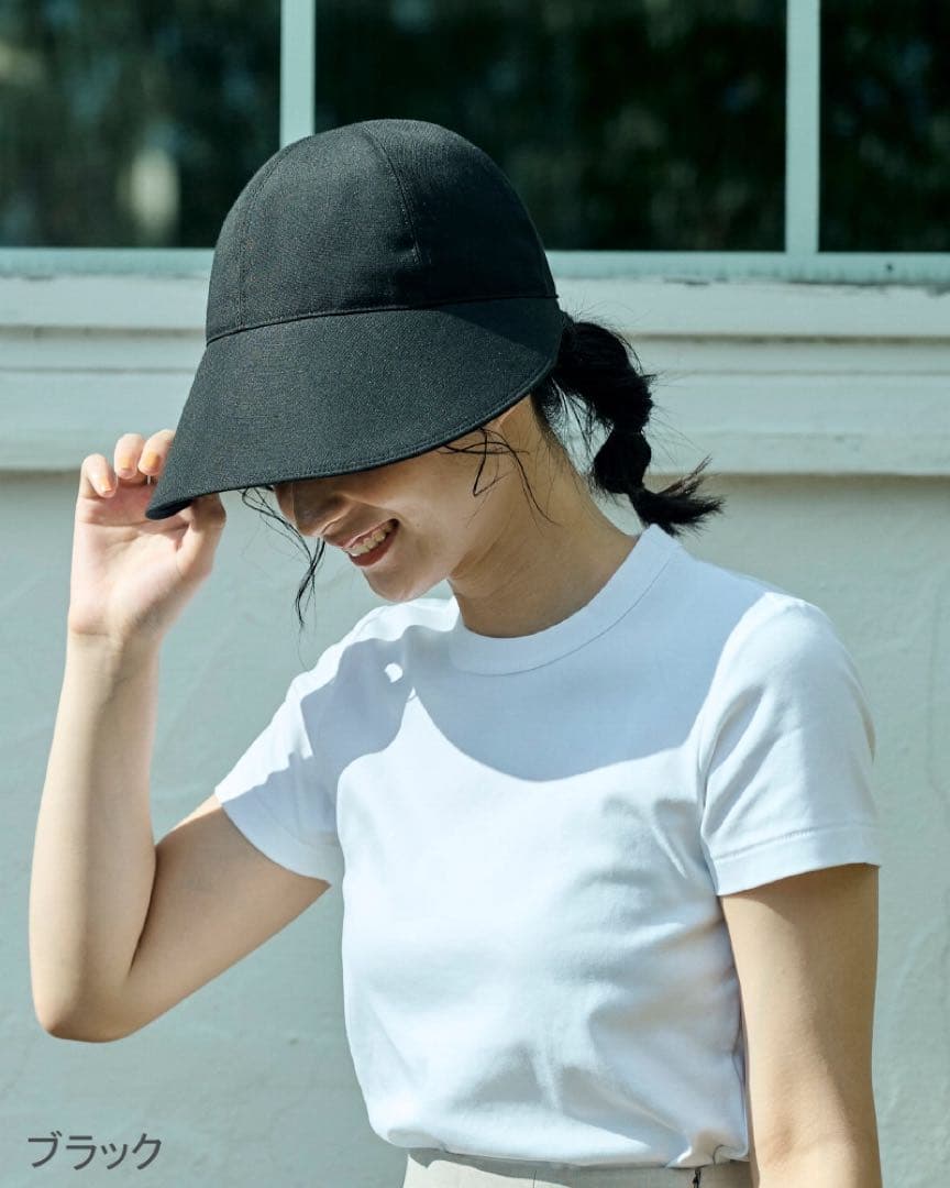 ブラック アウトドアハット