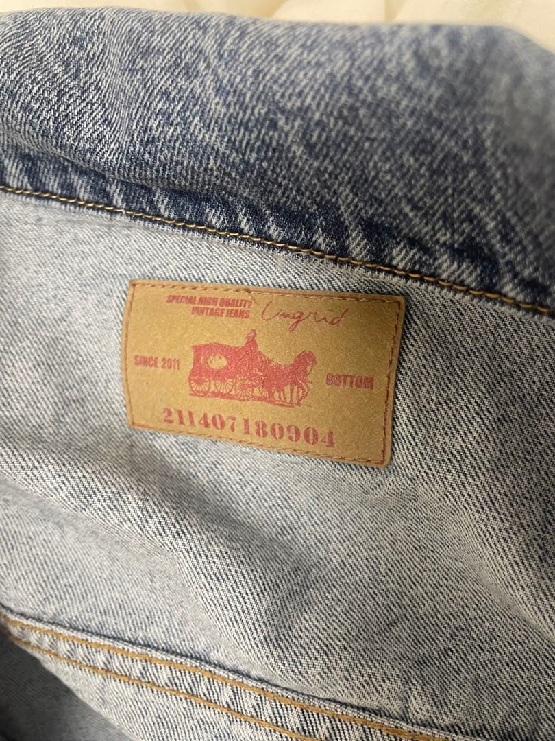 ungrid ビッグシルエットデニムジャケット　ブルー