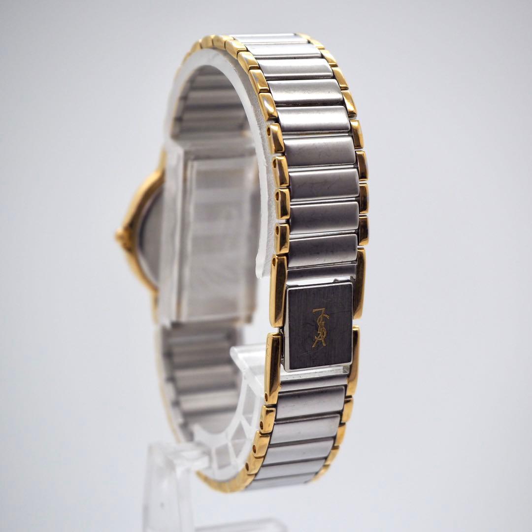 396 稼働 イヴサンローラン　レディース 時計 ゴールド コンビ　アンティーク