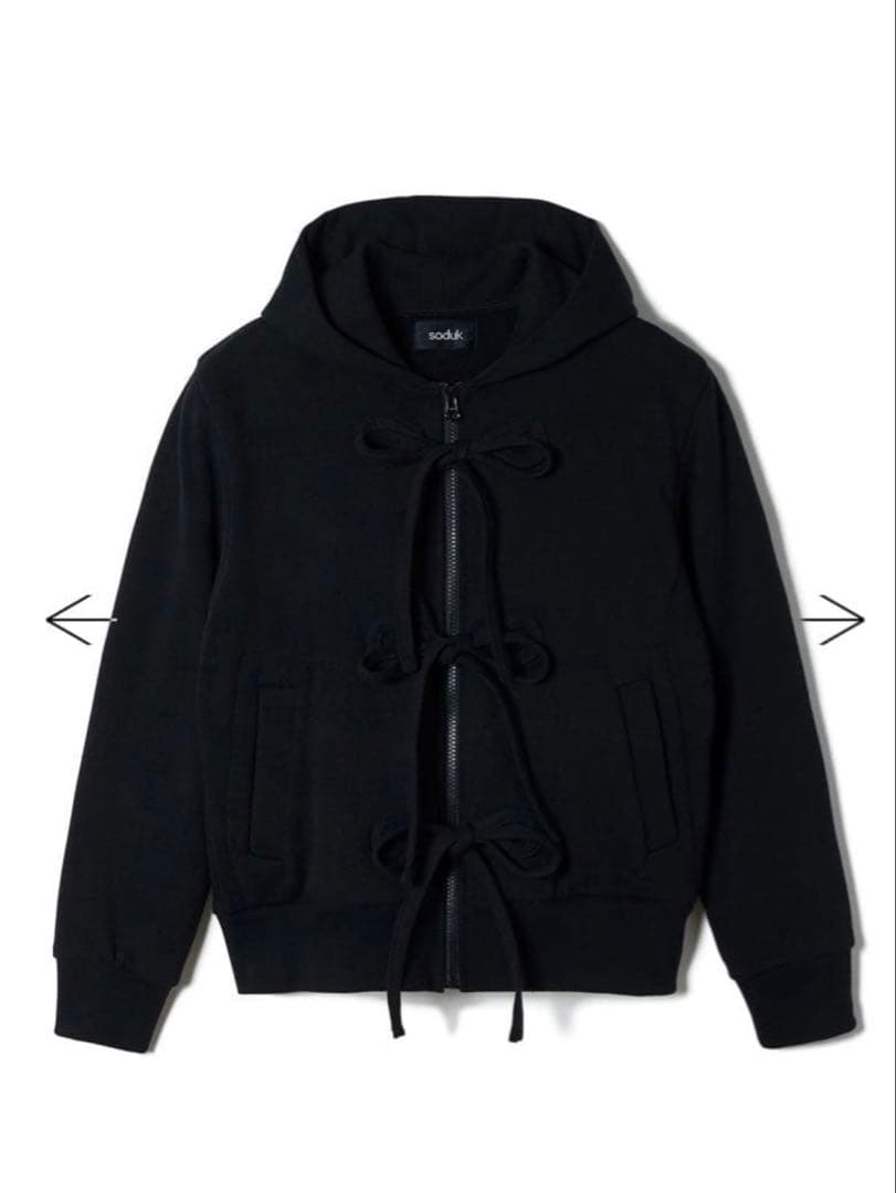 限定値下げsoduk ribbon zip hoodie 25ss