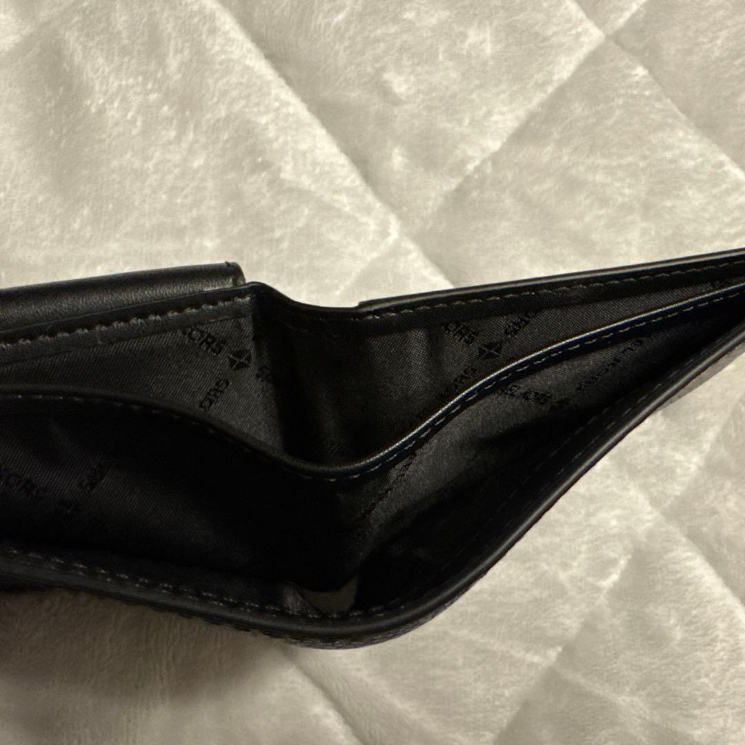 MICHAEL KORS ブラック 二つ折り財布 メンズ 新品