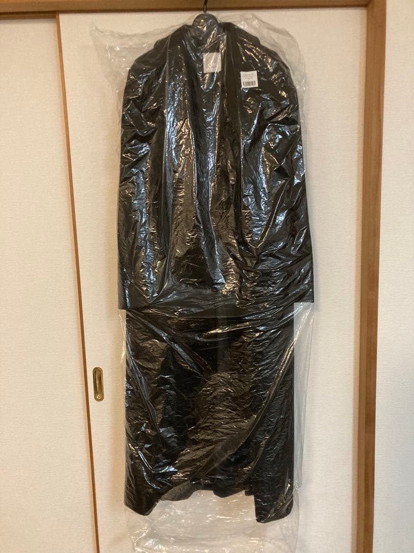 【新品未使用】crewre アジャスタブルウールロングコート ブラック 2