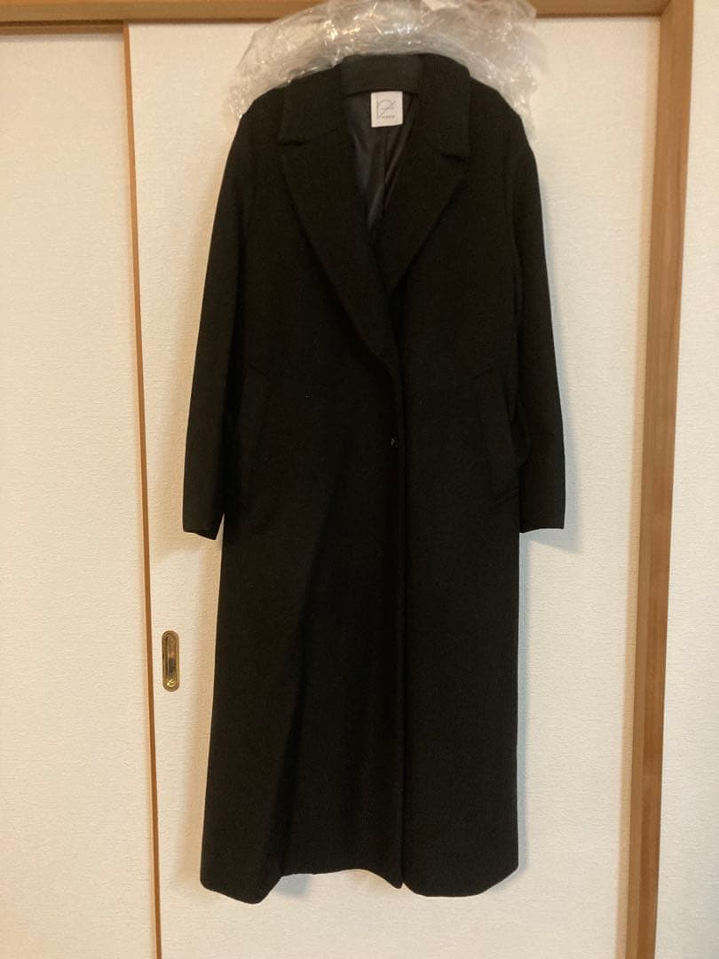 【新品未使用】crewre アジャスタブルウールロングコート ブラック 2