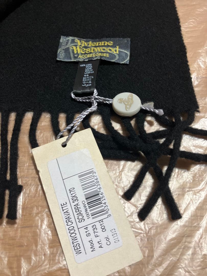 ヴィヴィアンウェストウッド　マフラー　イタリア製　下げ札付き