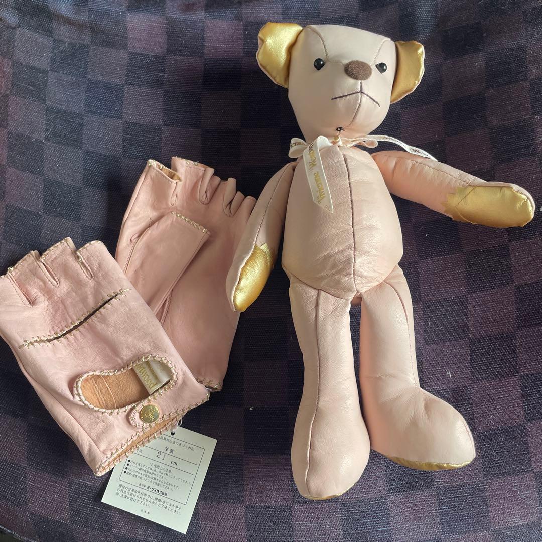 ヴィヴィアンウエストウッド　 ぬいぐるみ 手袋　限定品　羊皮　激レア　ピンクベア