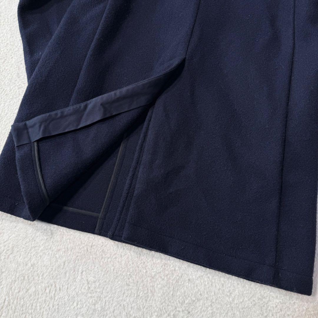 ダントン モッサコート ウールコート メンズXXL相当 ロング丈 くるみボタン