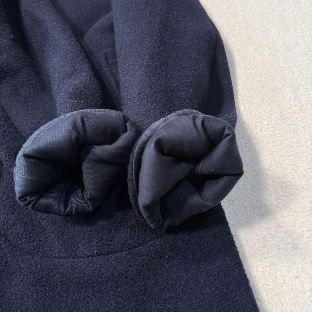 ダントン モッサコート ウールコート メンズXXL相当 ロング丈 くるみボタン