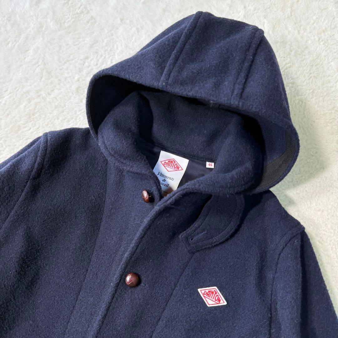 ダントン モッサコート ウールコート メンズXXL相当 ロング丈 くるみボタン