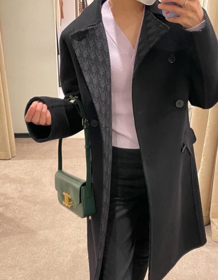 Christian Dior 2021 オブリーク ダブルフェイス コート