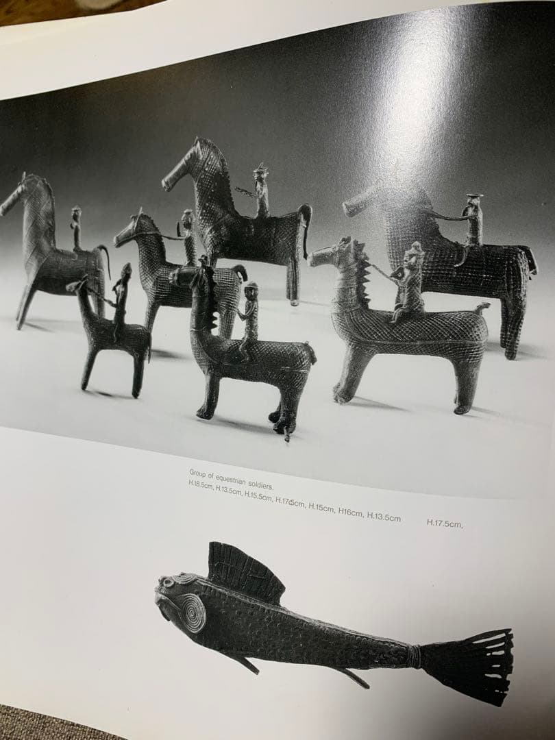 インド　コンド族　真鍮工芸品　馬に乗る騎士