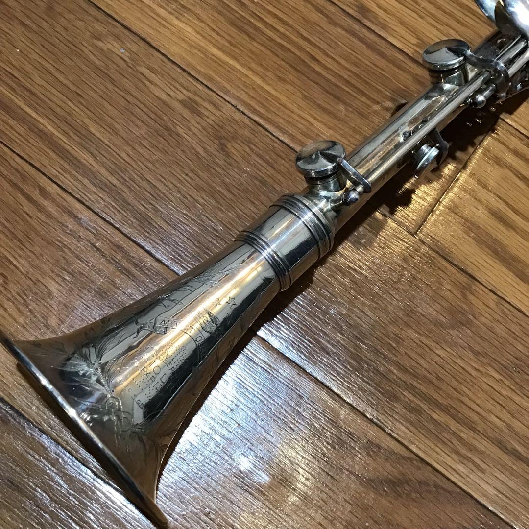 工芸品 2度と出ない超希少 フランス製 ロベルト・シオール メタルクラリネット