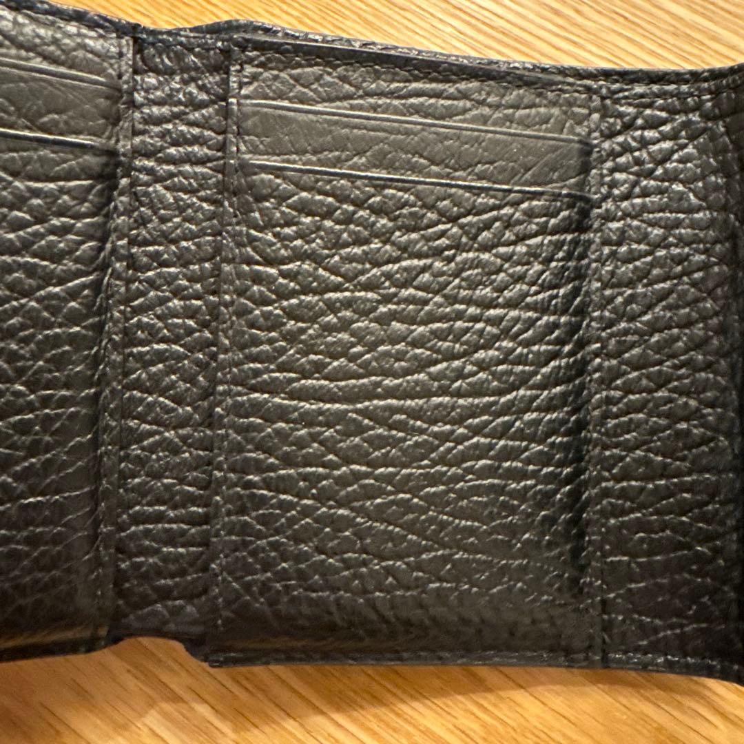 Maison Margiela マルジェラ 三つ折り財布 黒 トリフォールド