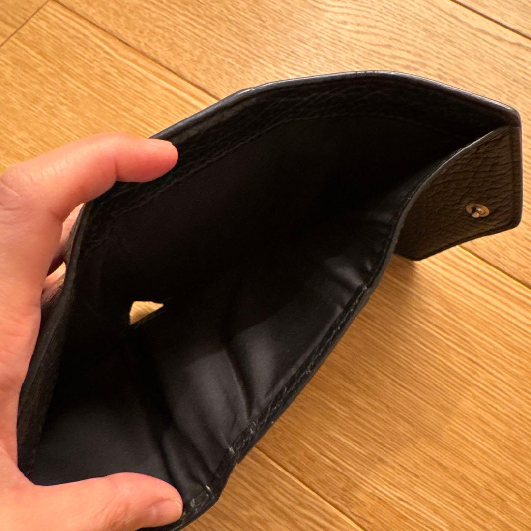 Maison Margiela マルジェラ 三つ折り財布 黒 トリフォールド