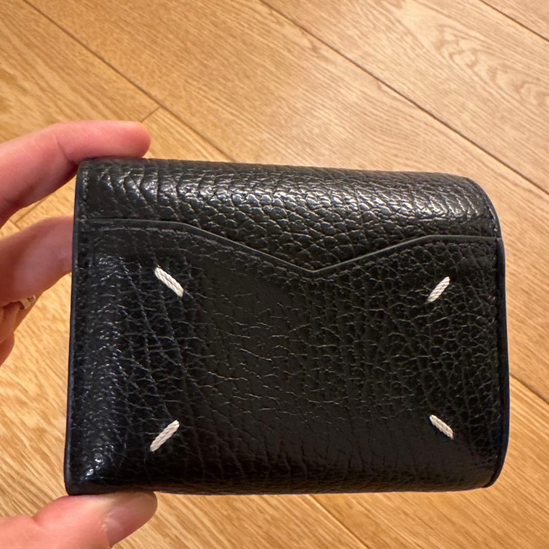 Maison Margiela マルジェラ 三つ折り財布 黒 トリフォールド
