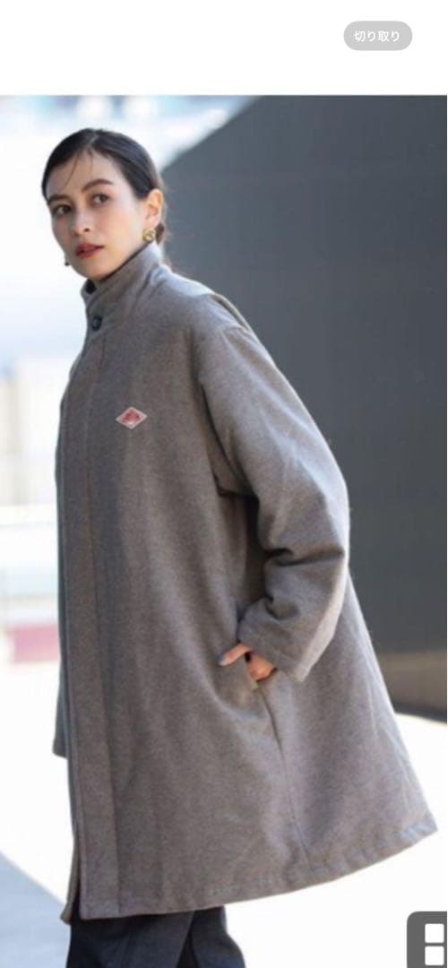 美品ダントンDANTON レイビームス別注　スタンドカラーモッサダウンコート36