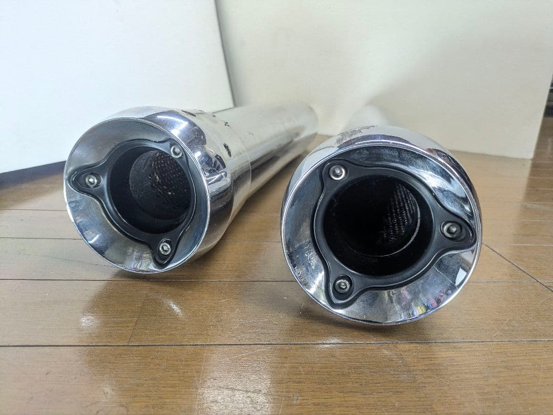 ハーレー用　クリアキン　スリップオンマフラー　クラッシャー　ツーリングモデル用