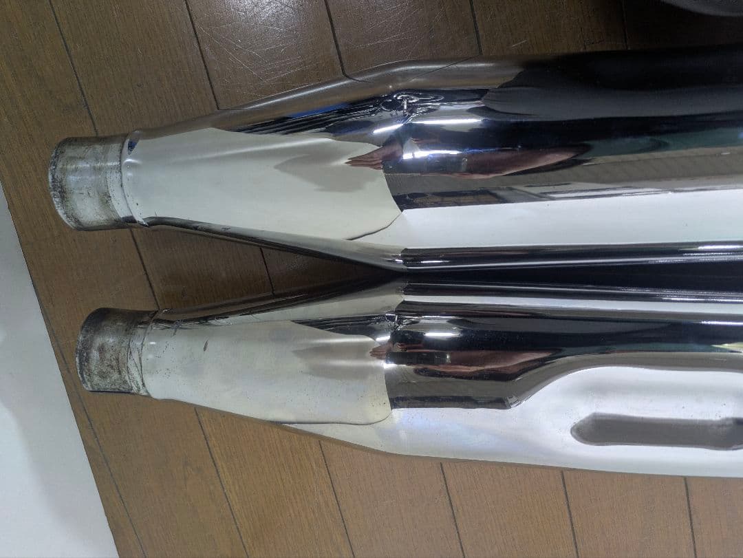 ハーレー用　クリアキン　スリップオンマフラー　クラッシャー　ツーリングモデル用