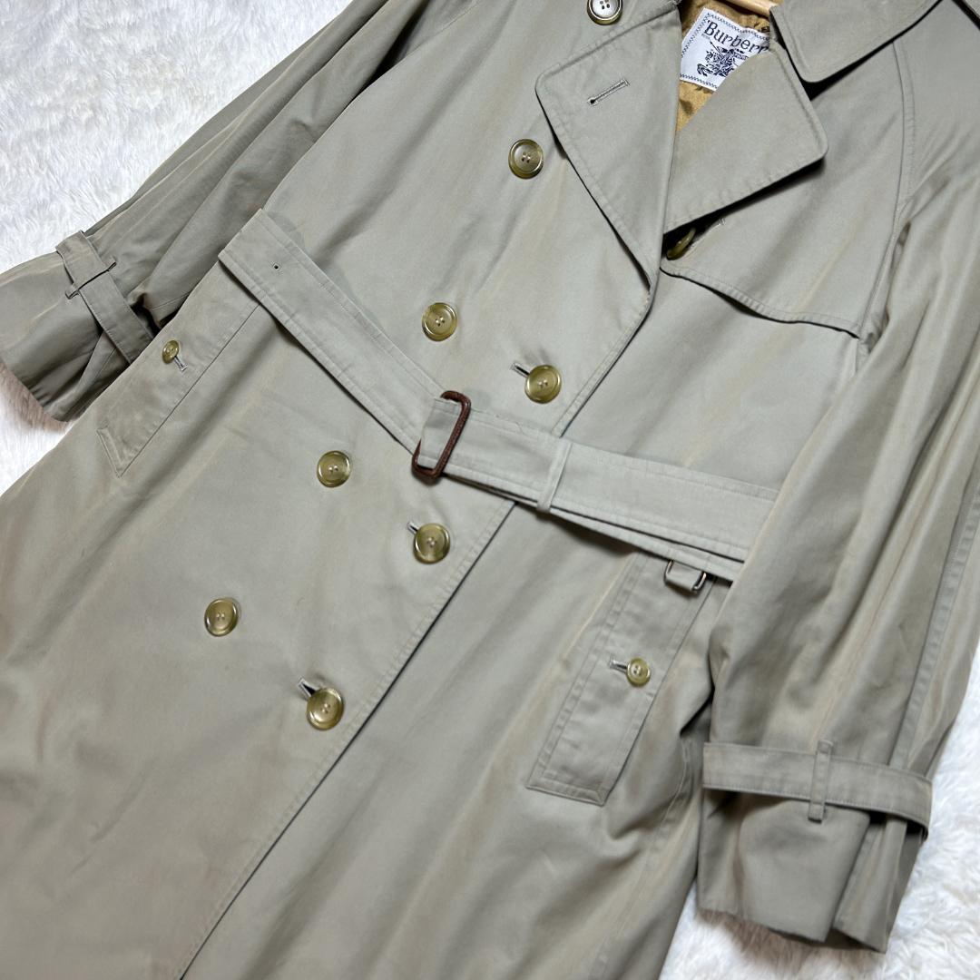美品✨バーバリー トレンチコート ライナー付 ロング丈 ノバチェック M相当