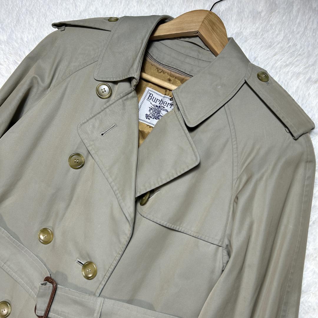 美品✨バーバリー トレンチコート ライナー付 ロング丈 ノバチェック M相当
