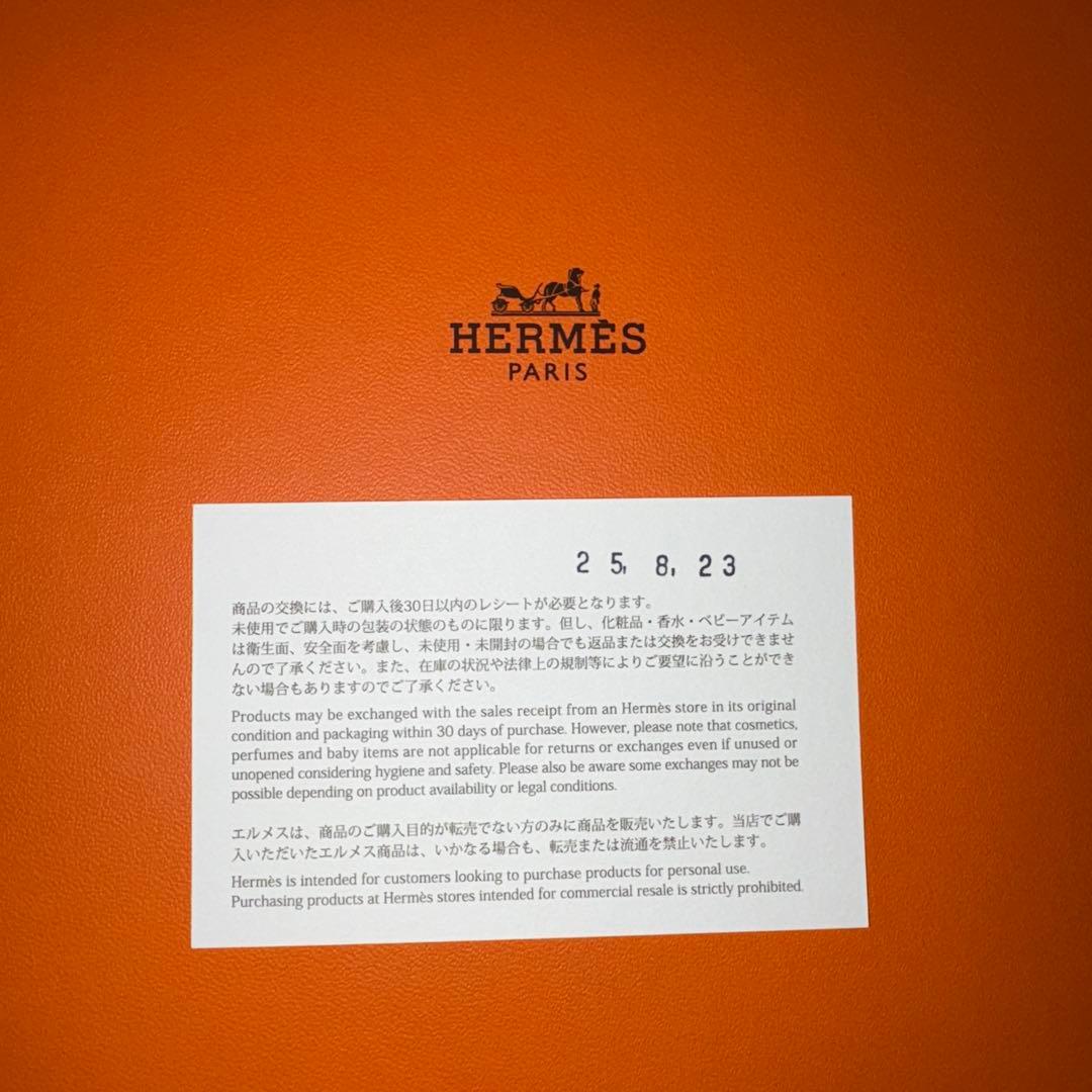 【新品】HERMES Hデコ27cm 2025リボン購入カード　箱 説明書付き