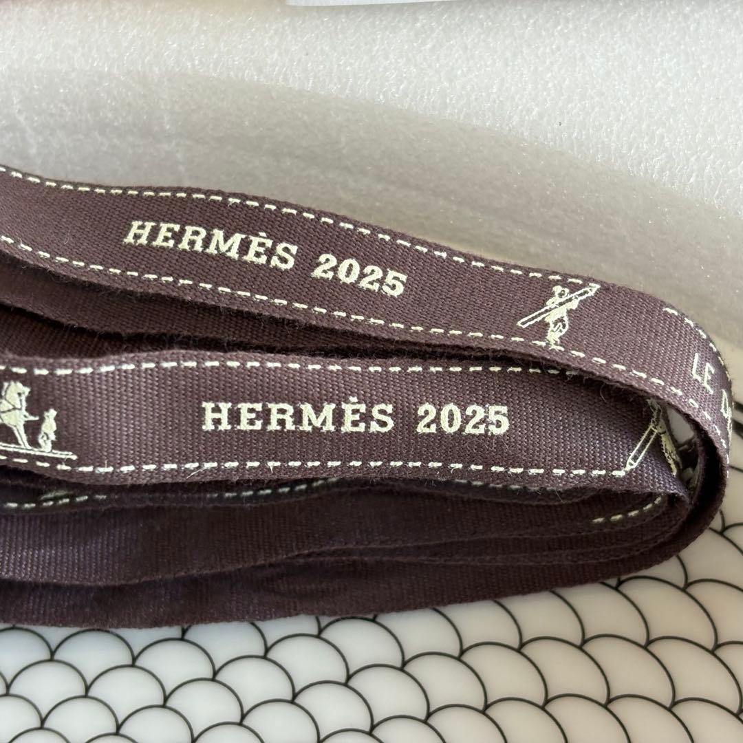 【新品】HERMES Hデコ27cm 2025リボン購入カード　箱 説明書付き