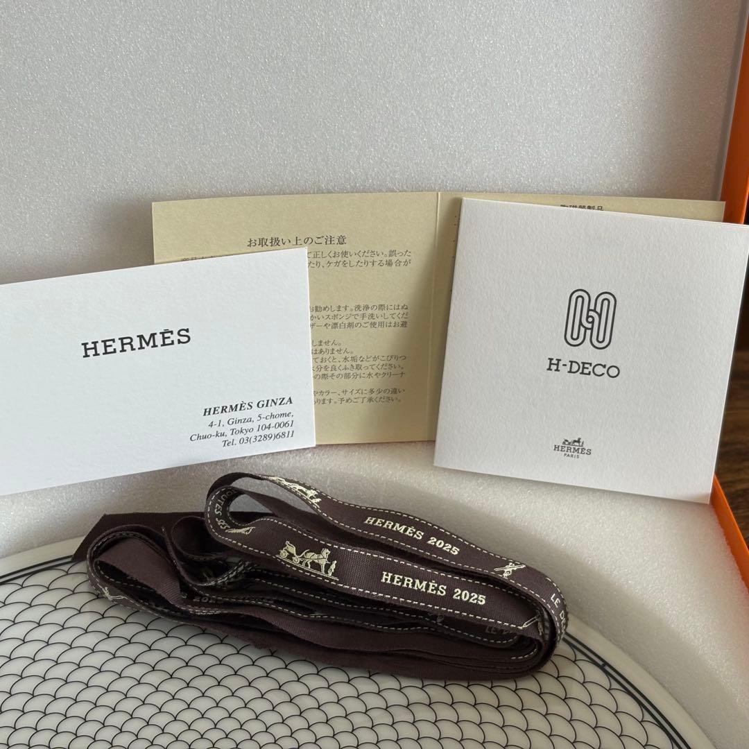【新品】HERMES Hデコ27cm 2025リボン購入カード　箱 説明書付き