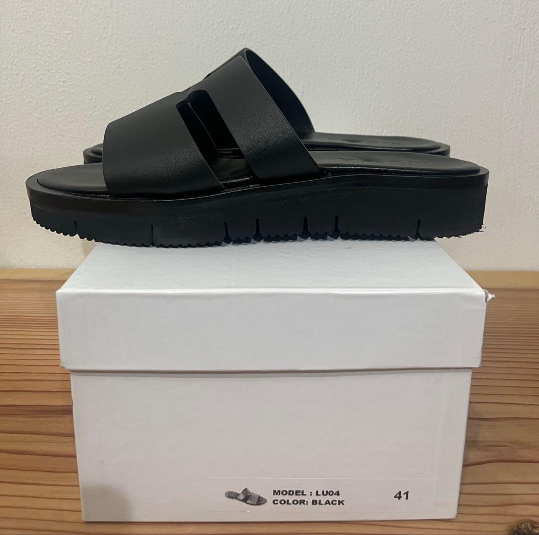 美品 L/UCCA ルッカ レザーサンダル 41 vibramソール