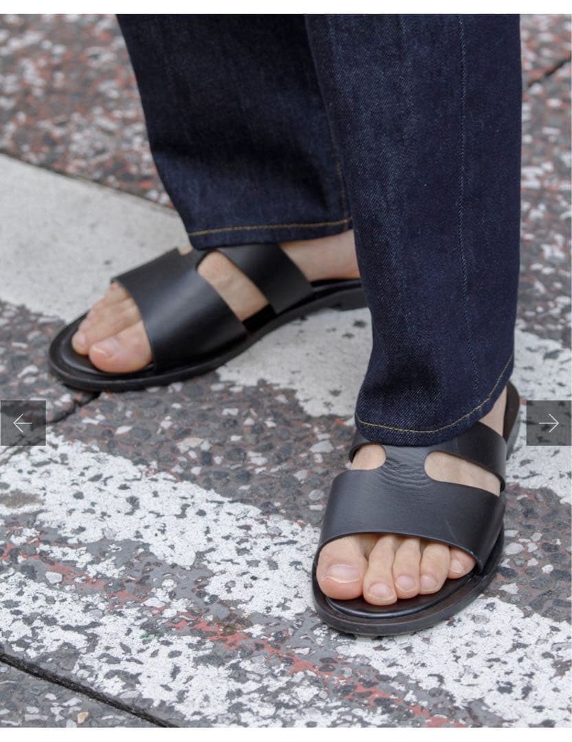 美品 L/UCCA ルッカ レザーサンダル 41 vibramソール