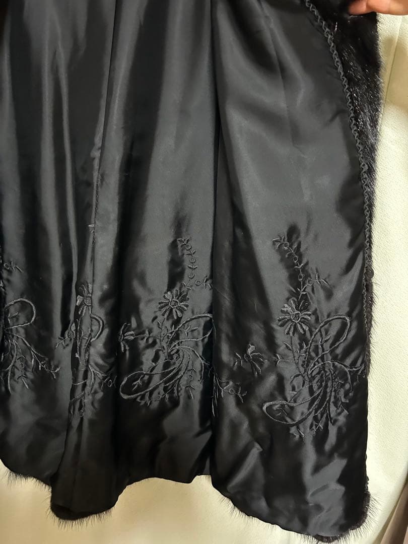 【希少】ヴィンテージ リアルファー ミンクコート ダーク 毛皮 サガミンク相当