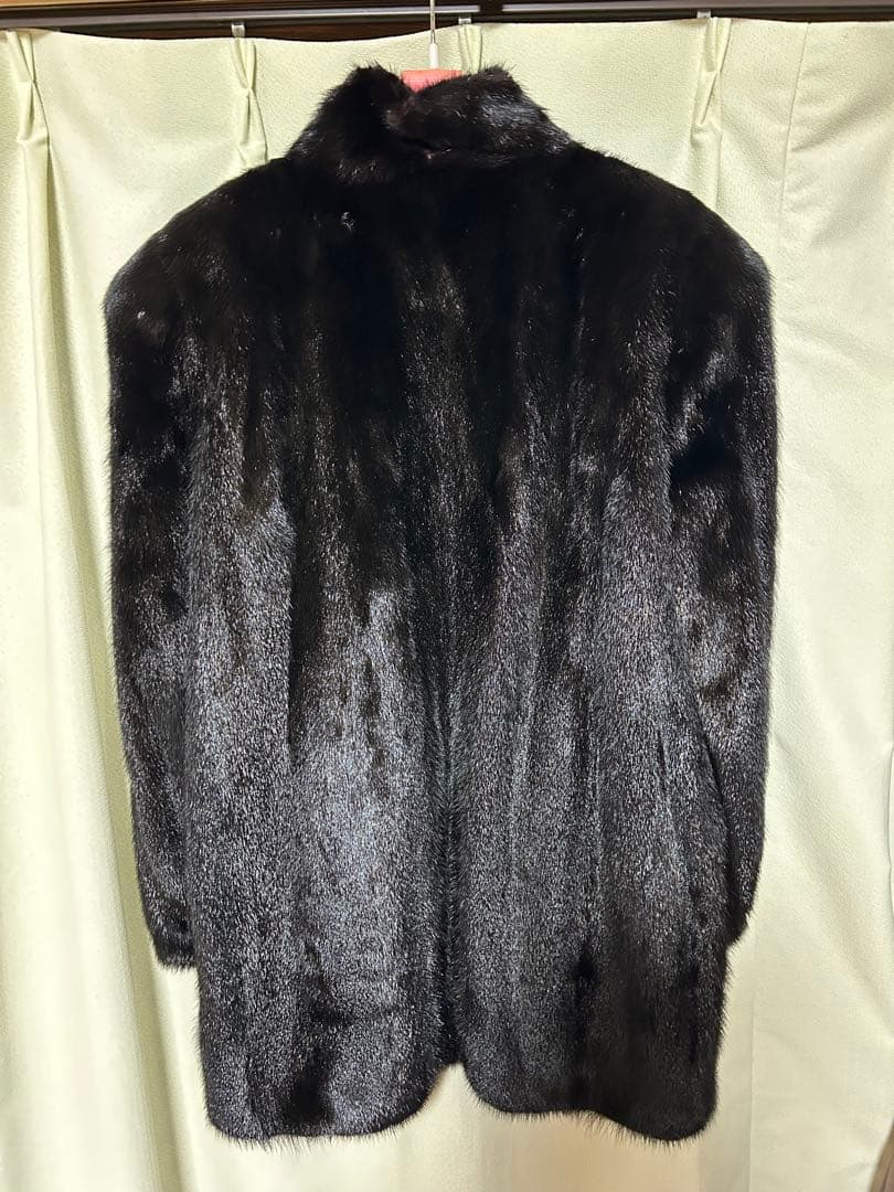 【希少】ヴィンテージ リアルファー ミンクコート ダーク 毛皮 サガミンク相当