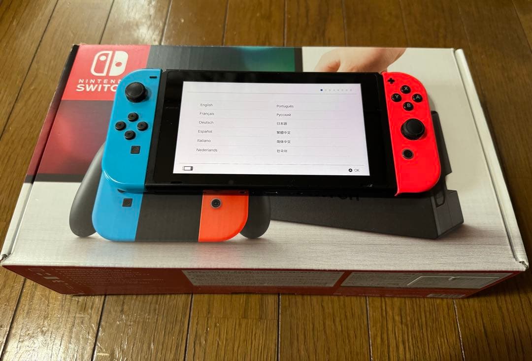 Nintendo Switch 本体 青/赤 ジョイコン　純正プロコン付