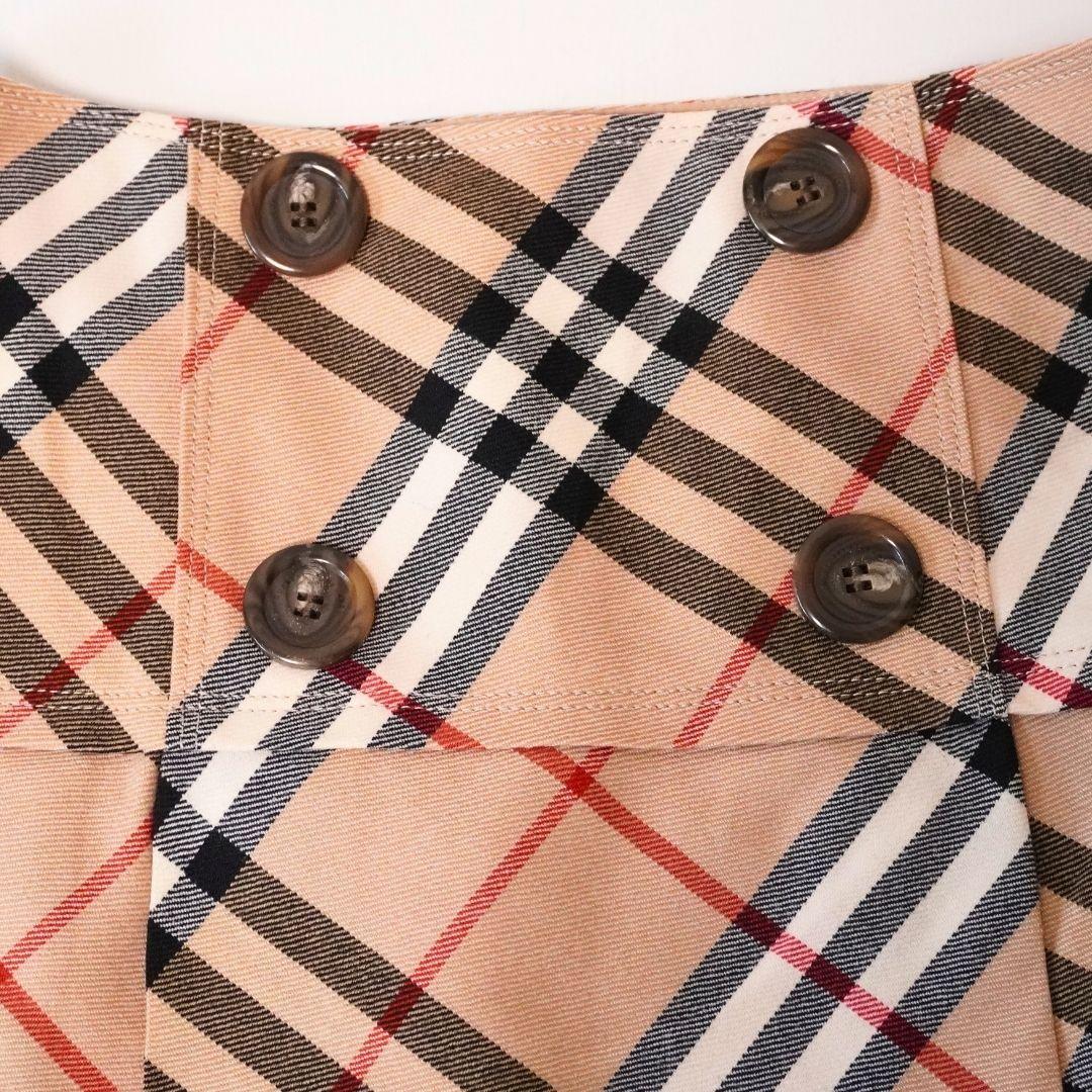 専用 バーバリーブルーレーベル ノバチェック プリーツスカート