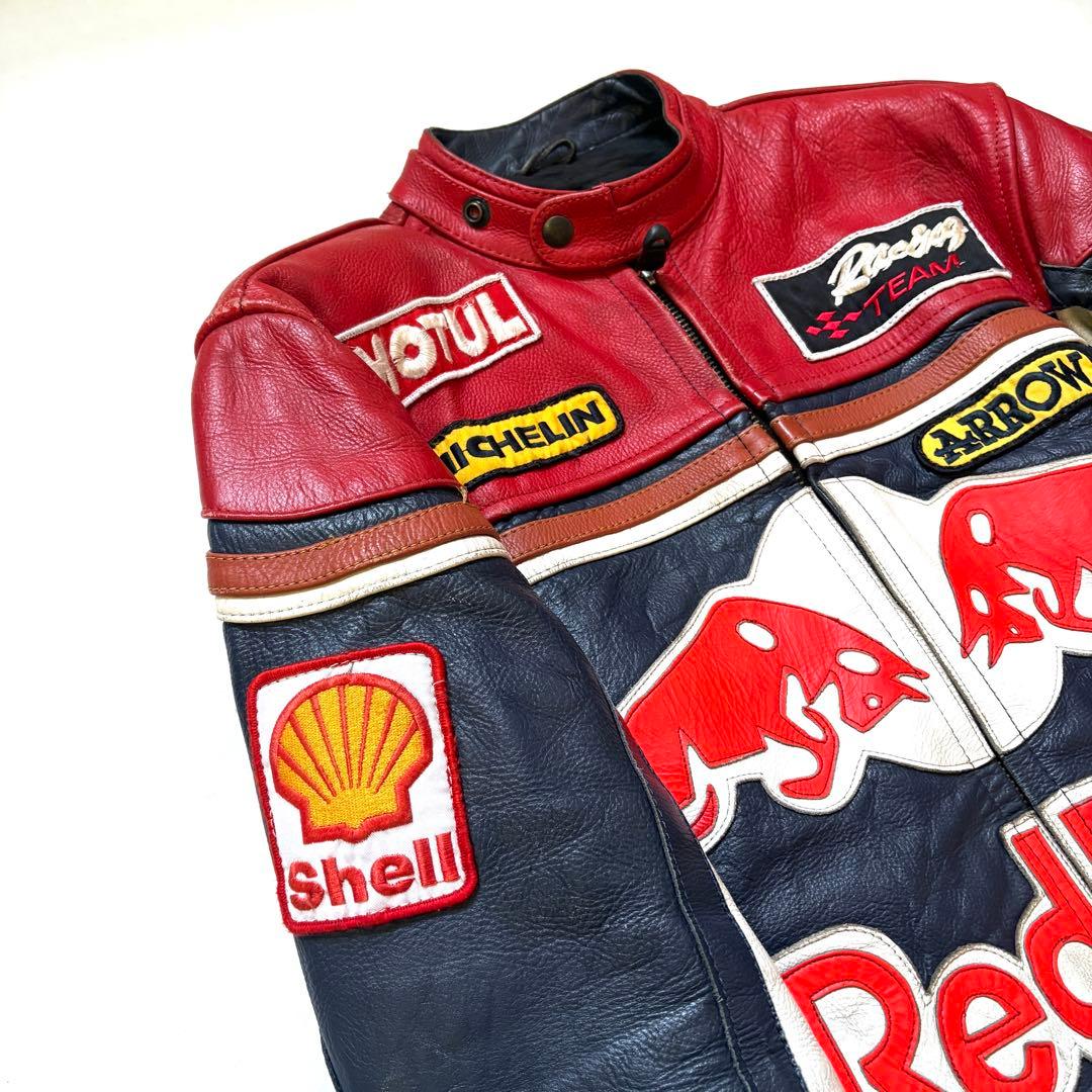 RedBull レッドブル　シングルライダースジャケット　本革