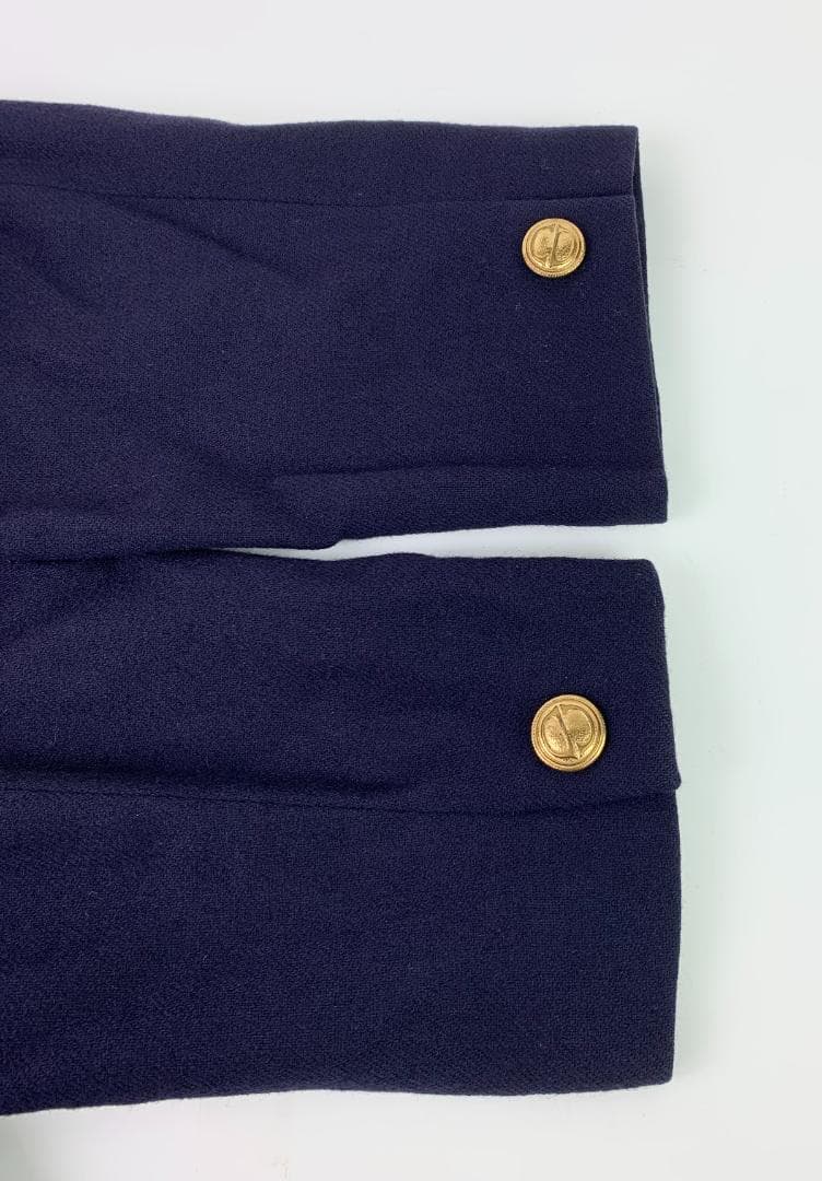 クリスチャンディオール 紺 ブレザー ジャケット 旧ロゴ ワッペン