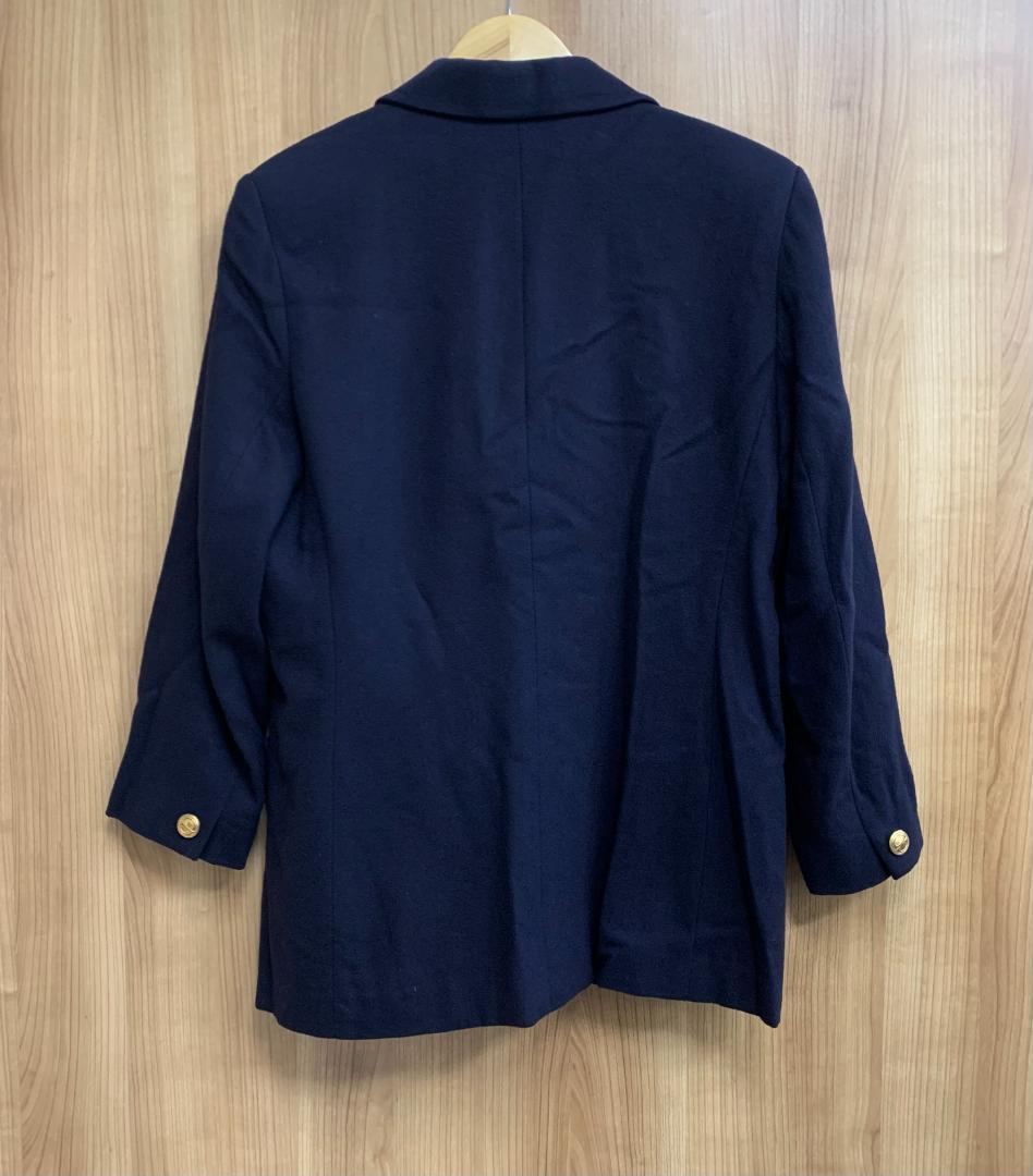 クリスチャンディオール 紺 ブレザー ジャケット 旧ロゴ ワッペン