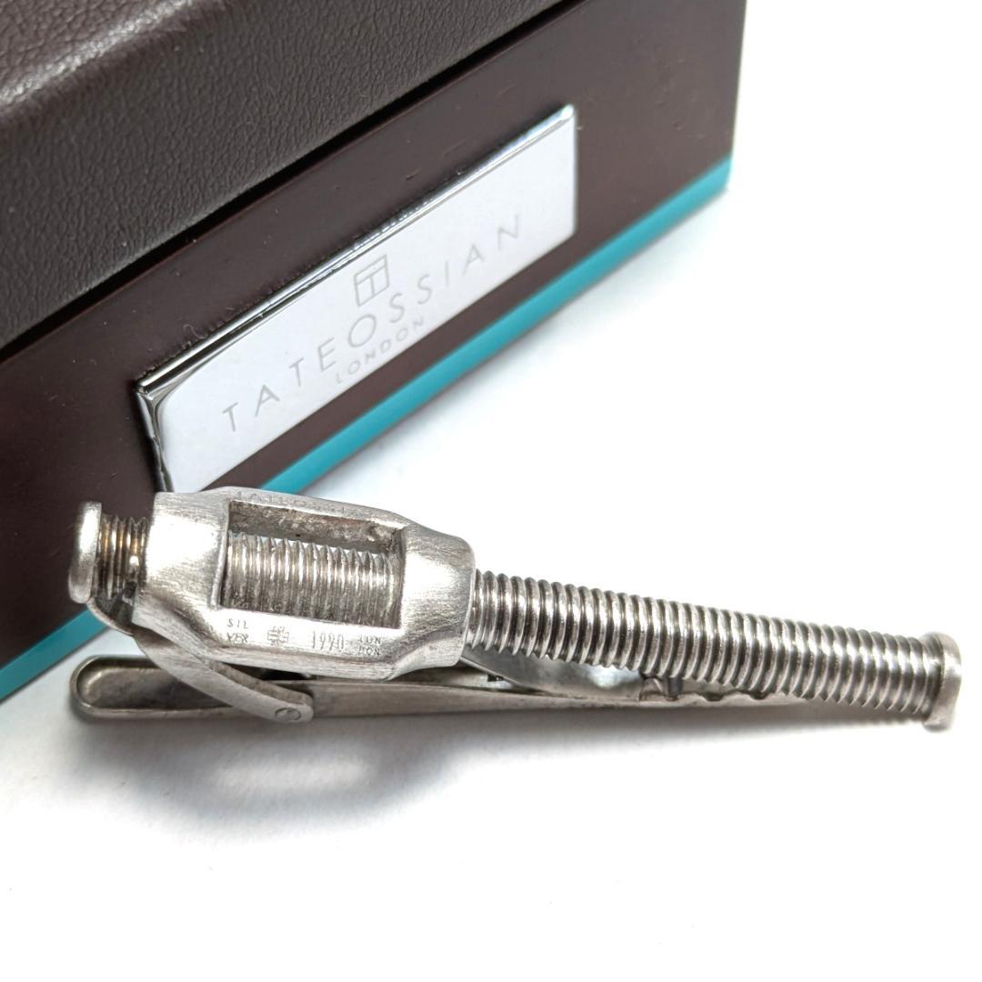 tat98 英国製 タテオシアン ネクタイピン シルバー925 ボルトデザイン