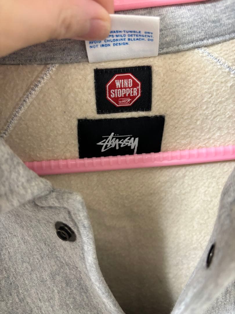 STUSSY×Championビッグプリントカバーオール　ステューシー　リバース