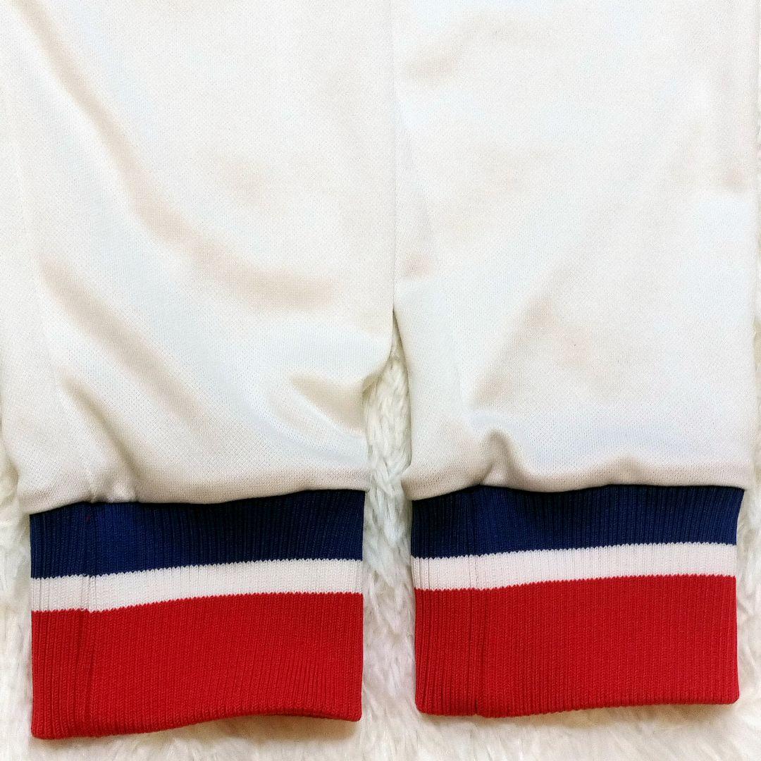 オニツカタイガー 刺繍ロゴ バックプリント 見返り虎 トラックジャケット L 白