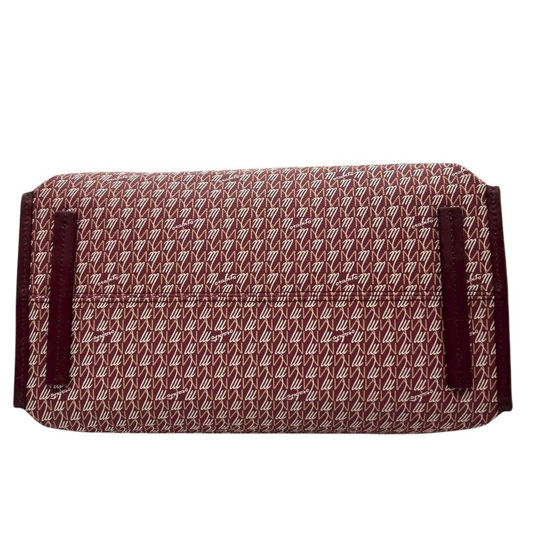 極美品　モラビト　オートグラフ GM　トートバッグ　レッド　pvc　レザー　A4