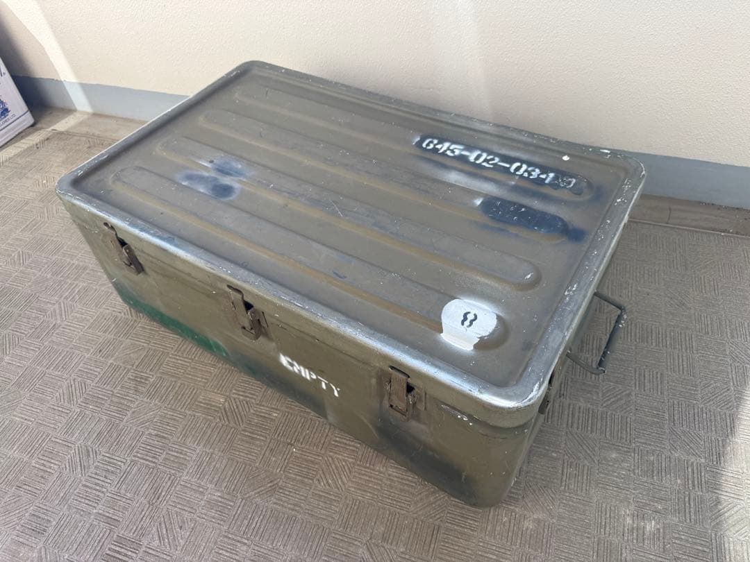 ミリタリー アルミコンテナ 米軍 払下げ 放出品 美品 アウトドア 車載 USA
