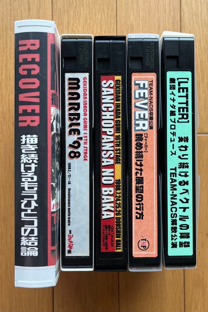TEAM NACS / 劇団イナダ組　VHS 5本セット　RECOVER 他