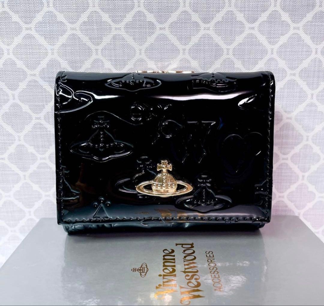 【大人気✨️ショッパー付】新品 Vivienne Westwood エナメル 黒