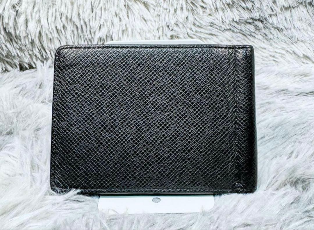 超美品　ルイヴィトン　ポルトフォイユ　パンス　タイガ　マネークリップ　紳士　黒