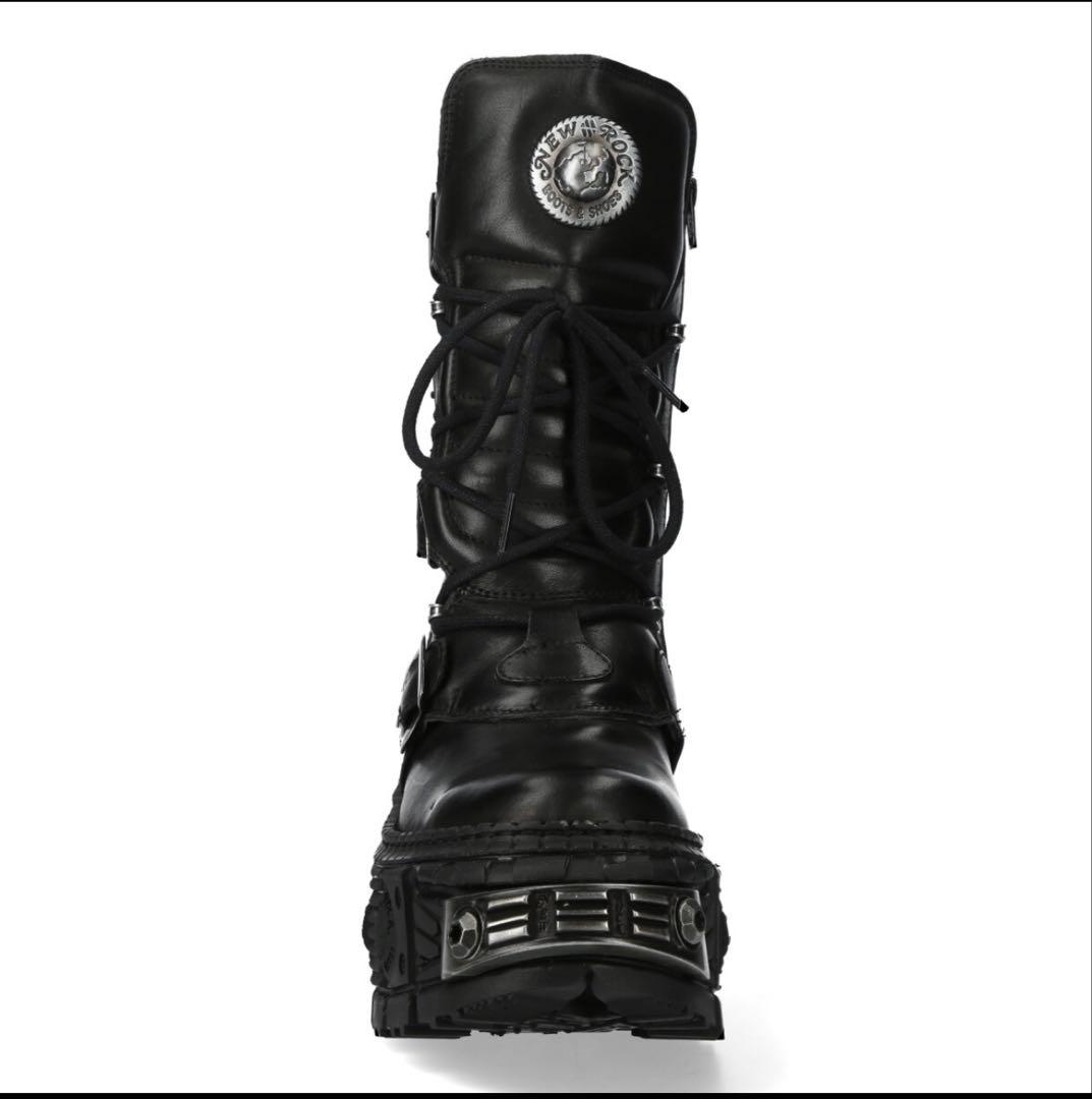 M-WALL1473-S3 / プレート / 厚底ブーツ /本革NEW ROCK