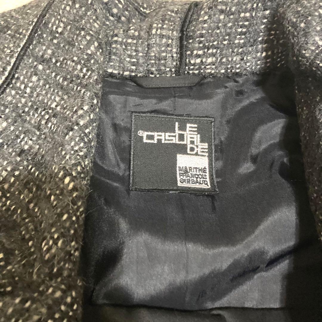 MARITHE FRANCOIS GIRBAUDフリル コート アルパカ モヘヤ