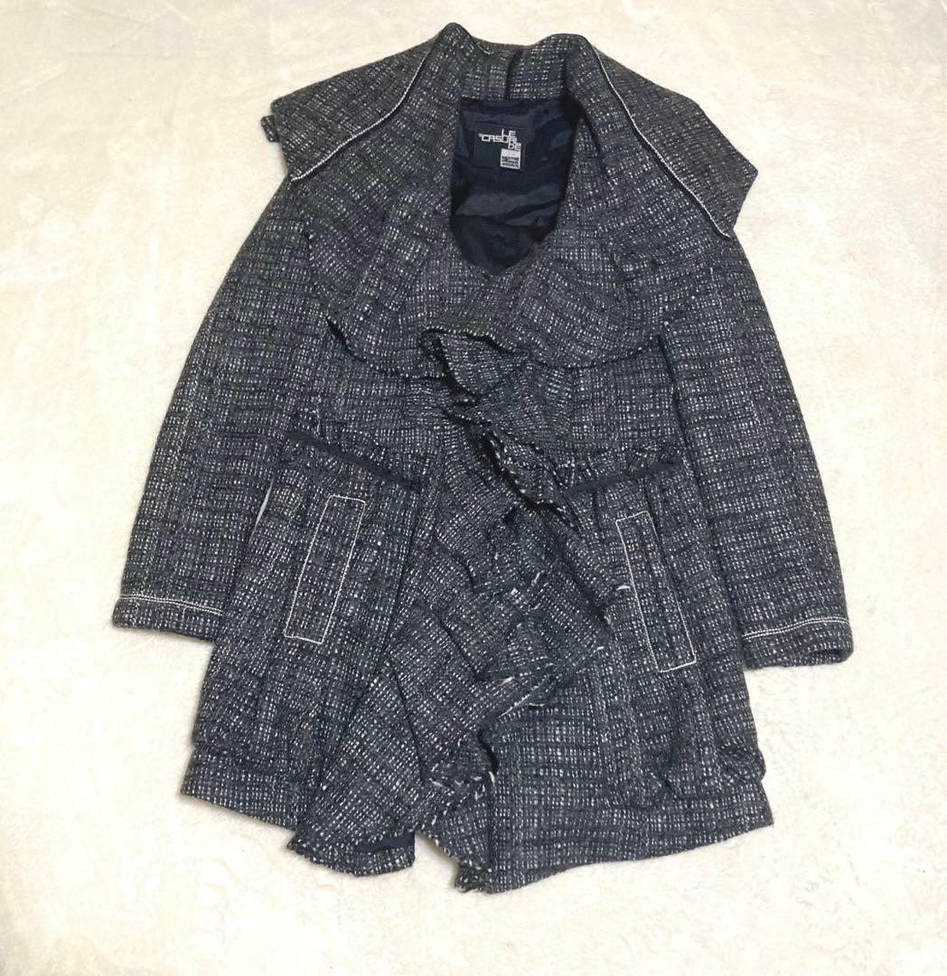 MARITHE FRANCOIS GIRBAUDフリル コート アルパカ モヘヤ