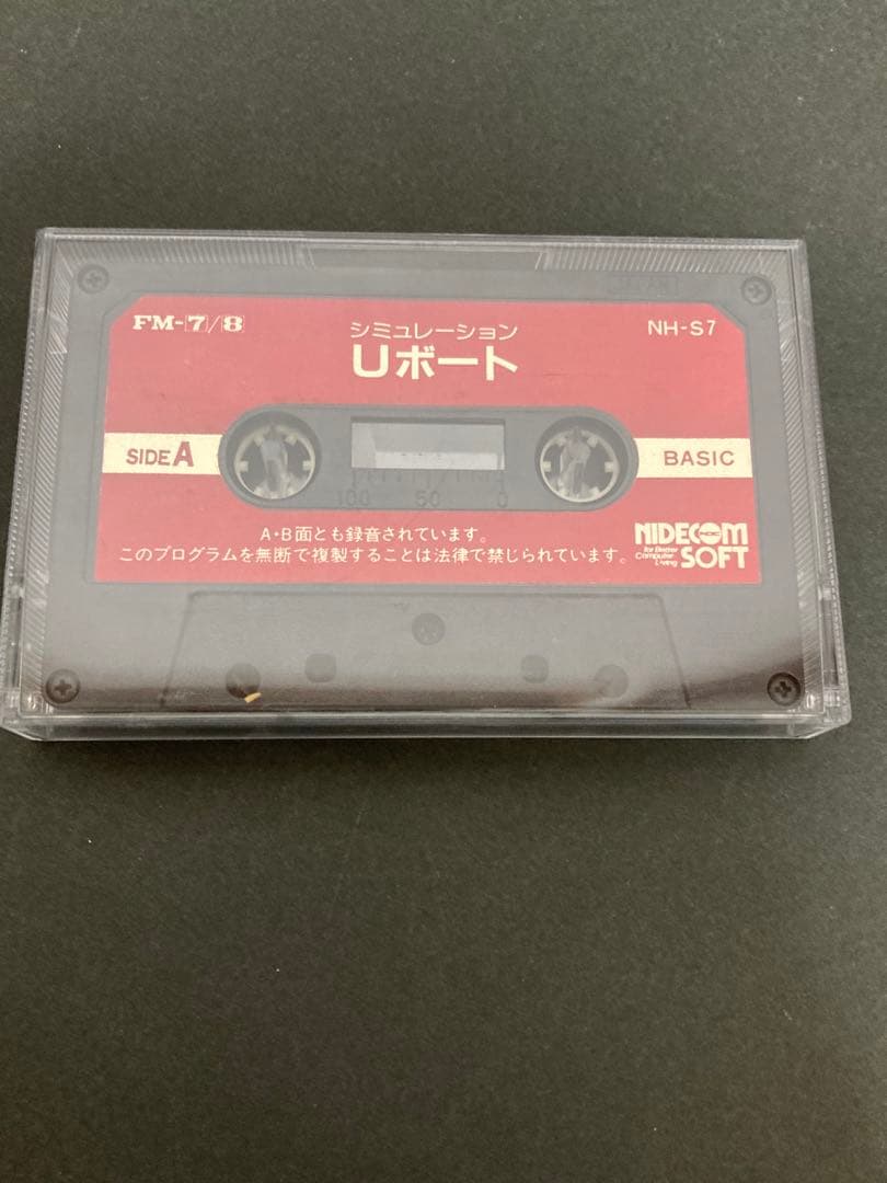 NIDECMSOFT Uボート カセットFM7 FM8 NH-S7 動作未確認品